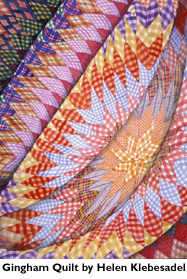 Gingham Quilt by Helen Klebesadal